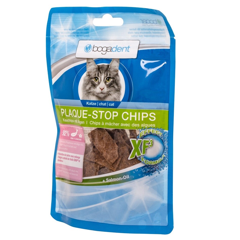 BOGAR Bogadent Plaque-stop Chips Fish - cat treats - 50g BOGAR Bogadent Plaque-stop Chips Fish - cat treats - 50g
