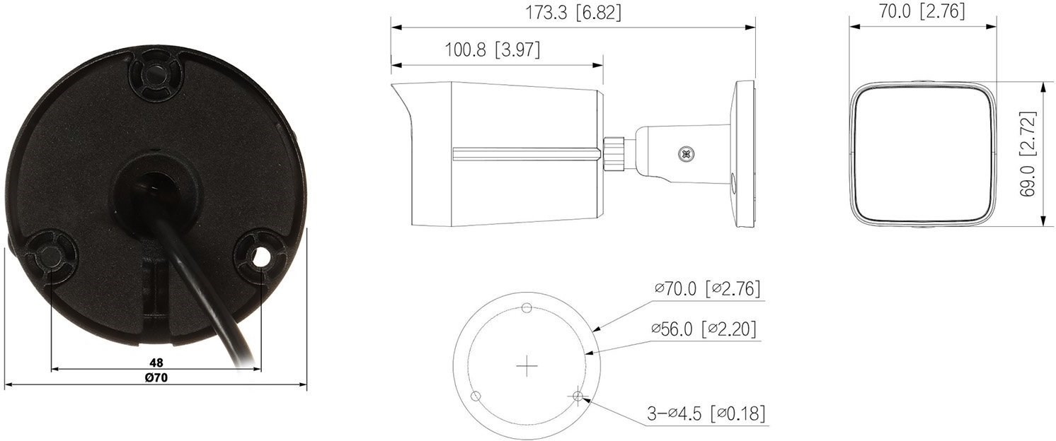 IP Camera DAHUA IPC-HDW1639T-A-IL-0280B-S6 White IP Camera DAHUA IPC-HDW1639T-A-IL-0280B-S6 White