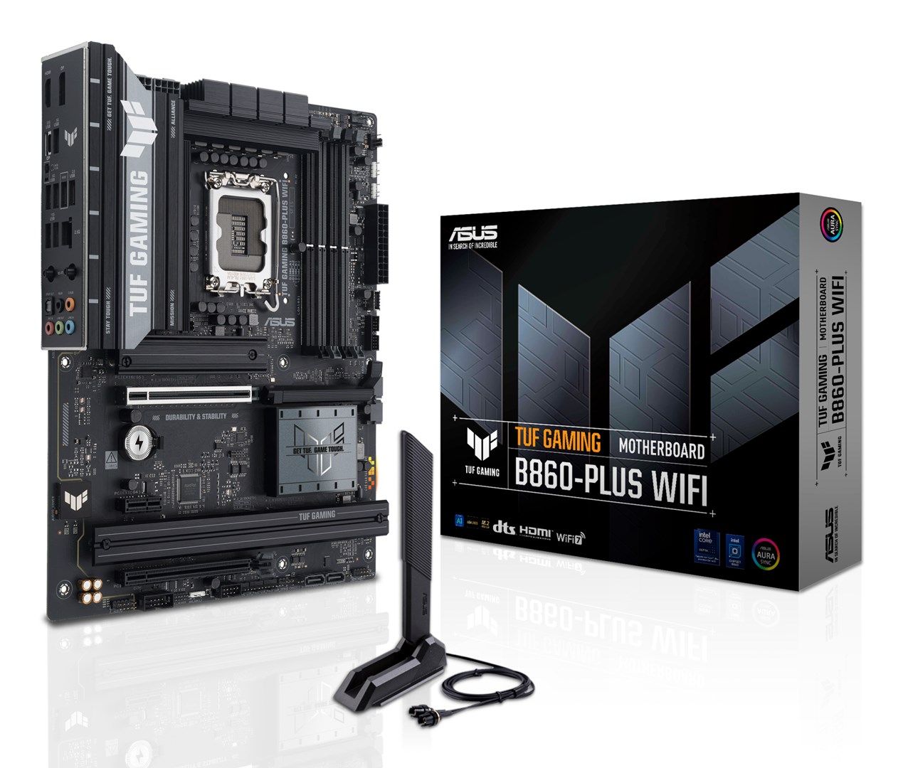 ASUS TUF GAMING B860-PLUS WIFI Intel B860 LGA 1851 (Socket V1) ATX motherboard ASUS TUF GAMING B860-PLUS WIFI Intel B860 LGA 1851 (Socket V1) ATX motherboard