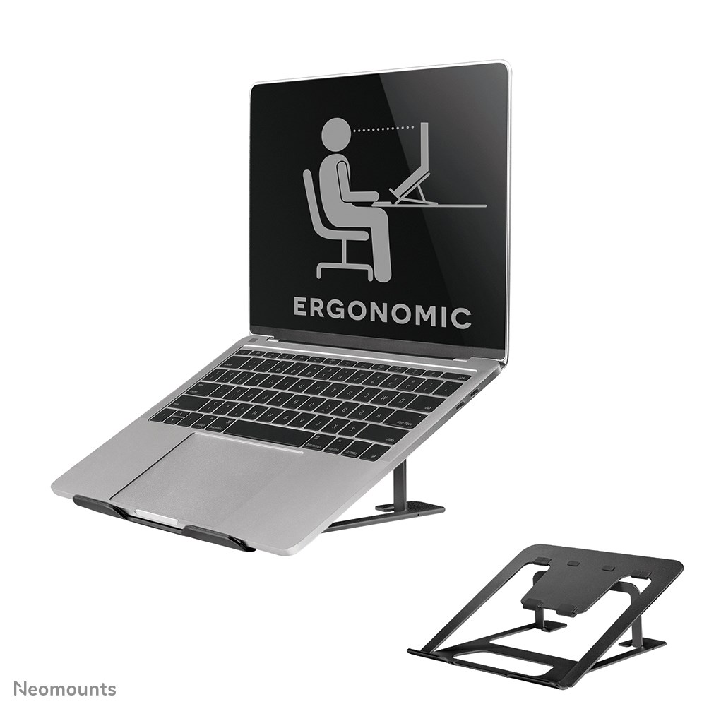 Neomounts NSLS085BLACK Laptop stand 10-17" - foldable - compact - universal Neomounts NSLS085BLACK Laptop stand 10-17" - foldable - compact - universal
