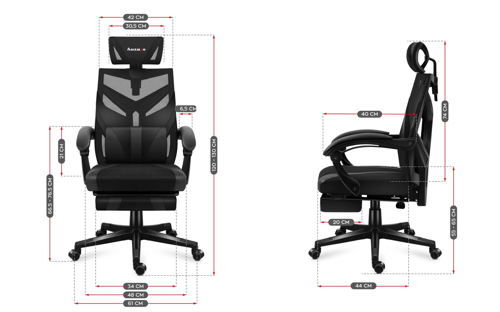 HUZARO COMBAT 5.0 BLACKGAMING CHAIR HUZARO COMBAT 5.0 BLACKGAMING CHAIR