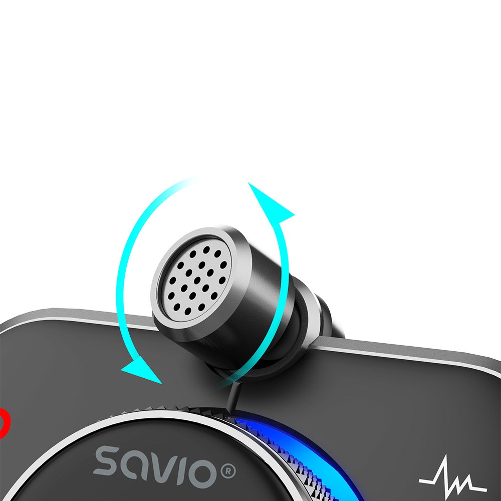 Savio TR-14 Transmiter FM z Bluetooth i ładowarką PD 87.6 - 107.9 MHz Bluetooth/USB Black Savio TR-14 Transmiter FM z Bluetooth i ładowarką PD 87.6 - 107.9 MHz Bluetooth/USB Black