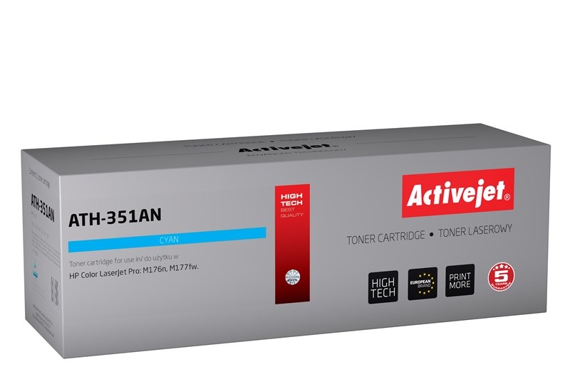 Activejet ATH-351AN Toner (replacement for HP 205A CF351A; Supreme; 1100 pages; cyan) Activejet ATH-351AN Toner (replacement for HP 205A CF351A; Supreme; 1100 pages; cyan)