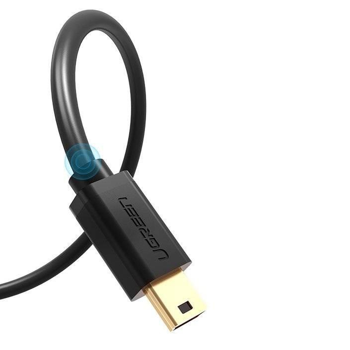 Ugreen USB cable - mini USB 480 Mbps 3 m US132 (black) Ugreen USB cable - mini USB 480 Mbps 3 m US132 (black)