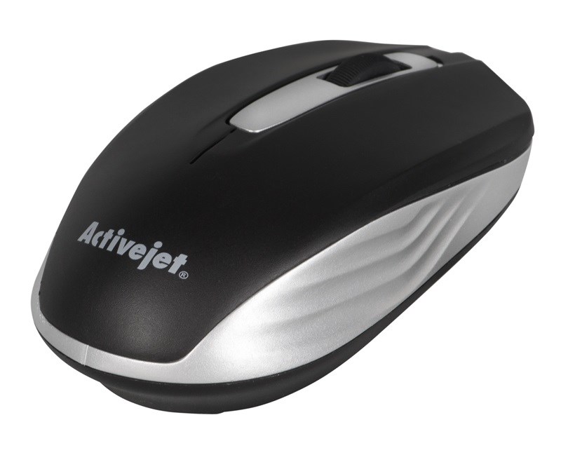 Activejet AMY-313 Mouse wireless USB (optical; 1200 DPI; black and gray) Activejet AMY-313 Mouse wireless USB (optical; 1200 DPI; black and gray)