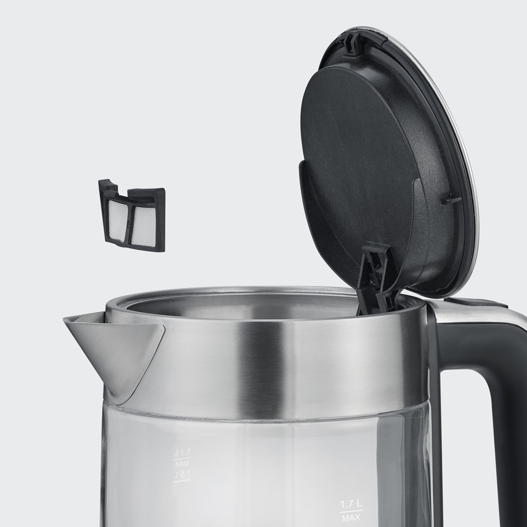 Severin WK 3420 electric kettle 1.7 L 2200 W Black, Stainless steel, Transparent Severin WK 3420 electric kettle 1.7 L 2200 W Black, Stainless steel, Transparent