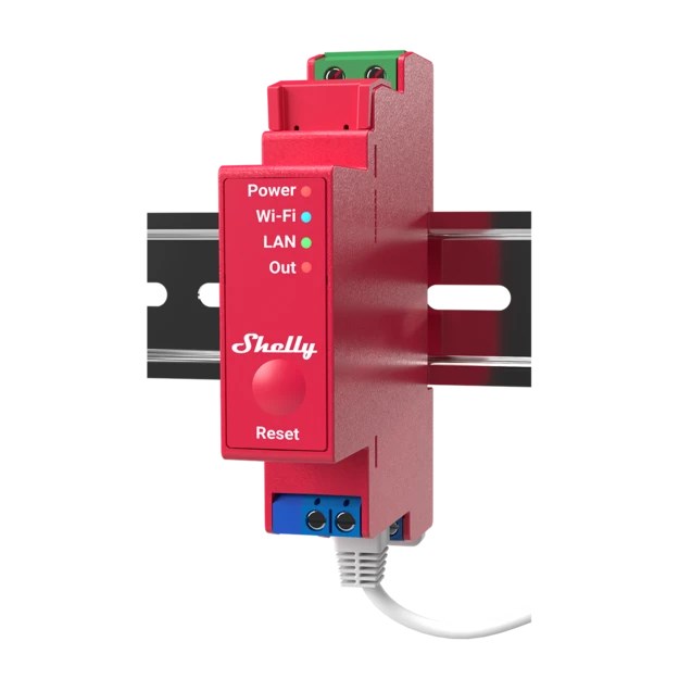 Shelly Pro 1PM electrical relay Pink 1 Shelly Pro 1PM electrical relay Pink 1