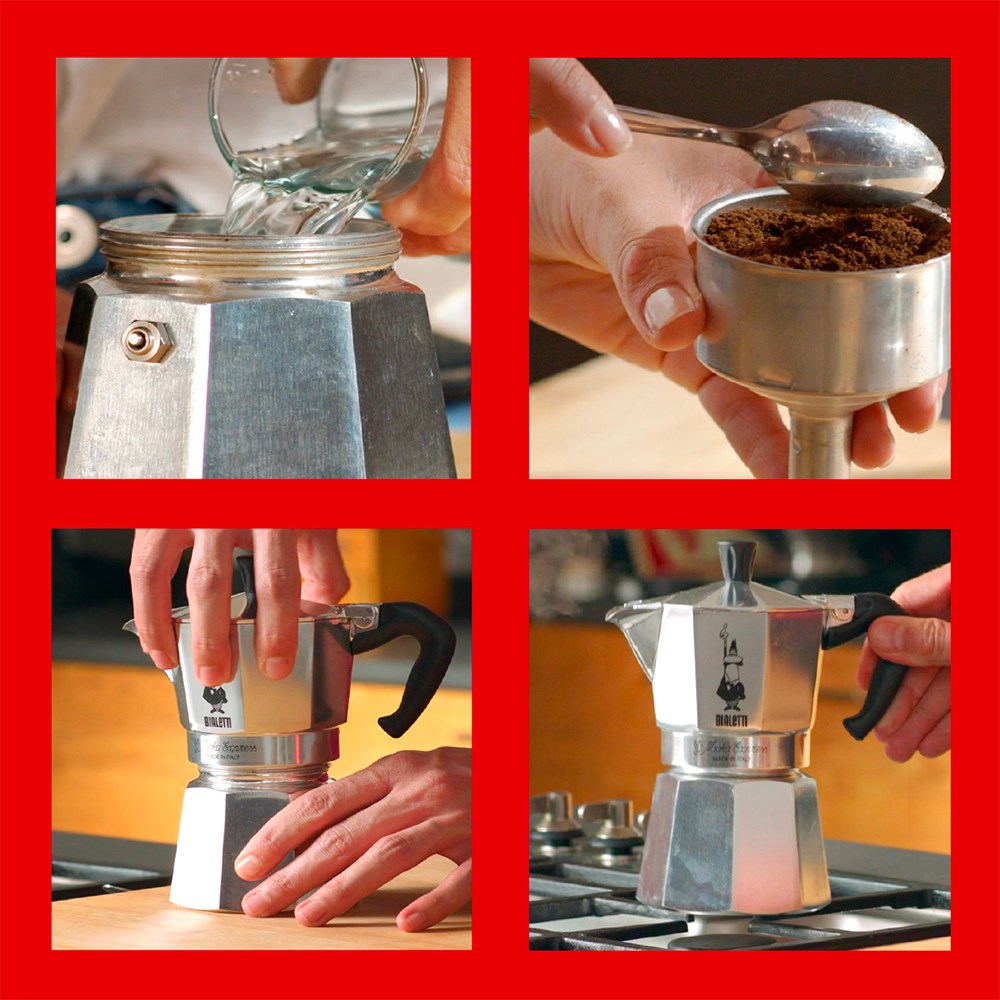 Bialetti Moka Express Moka pot 0.55 L Black, Silver Bialetti Moka Express Moka pot 0.55 L Black, Silver
