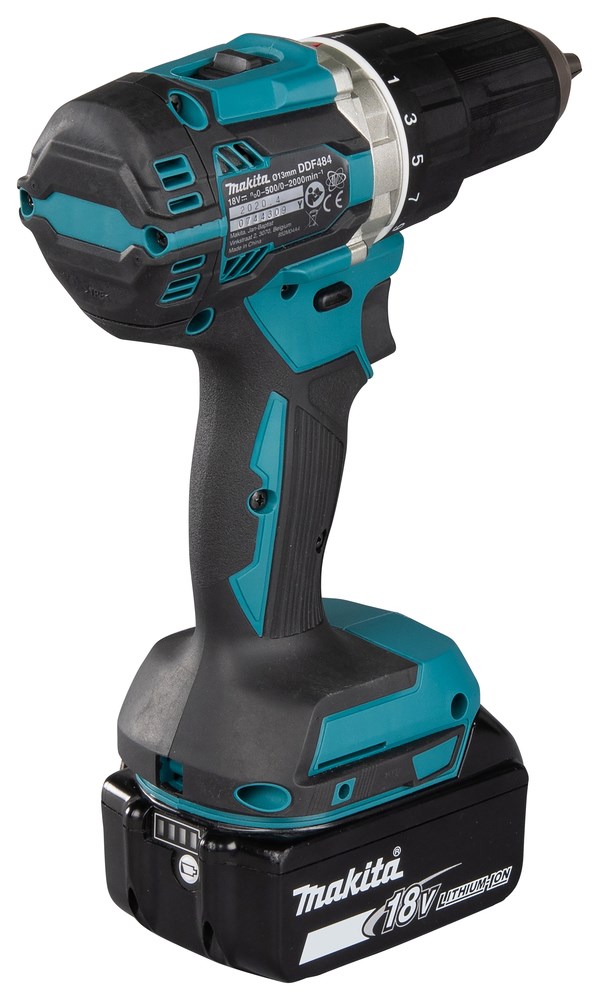 Makita DDF484RFJ drill 2000 RPM 1.8 kg Black, Blue Makita DDF484RFJ drill 2000 RPM 1.8 kg Black, Blue