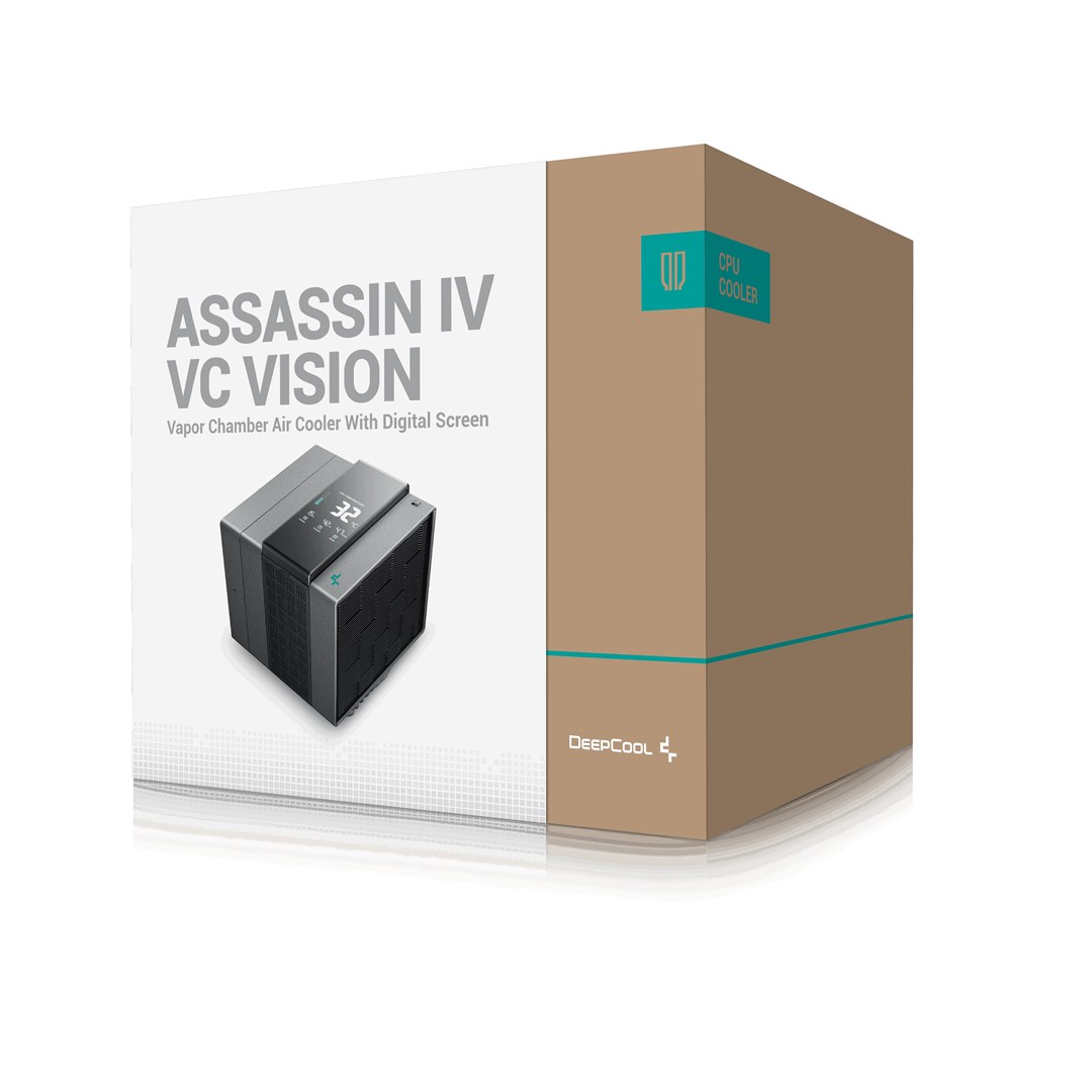 DeepCool ASSASSIN IV VC VISION Processor Air cooler 120/140 mm Black 1 pc(s) DeepCool ASSASSIN IV VC VISION Processor Air cooler 120/140 mm Black 1 pc(s)