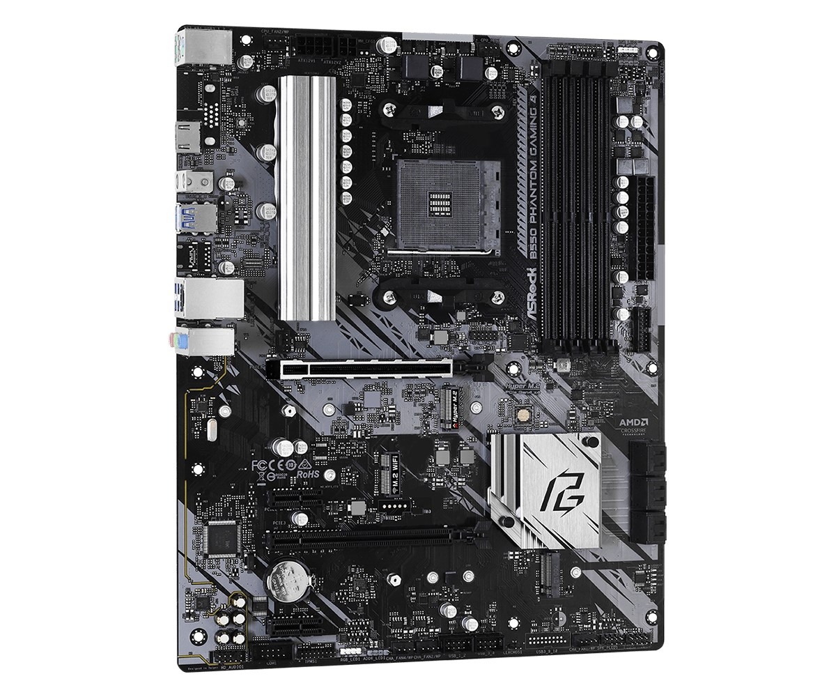 Asrock B550 Phantom Gaming 4 Socket AM4 ATX AMD B550 Asrock B550 Phantom Gaming 4 Socket AM4 ATX AMD B550