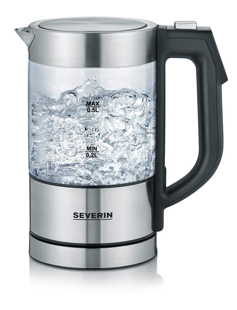 Severin WK 3458 electric kettle 0.5 L 1100 W Black, Transparent Severin WK 3458 electric kettle 0.5 L 1100 W Black, Transparent