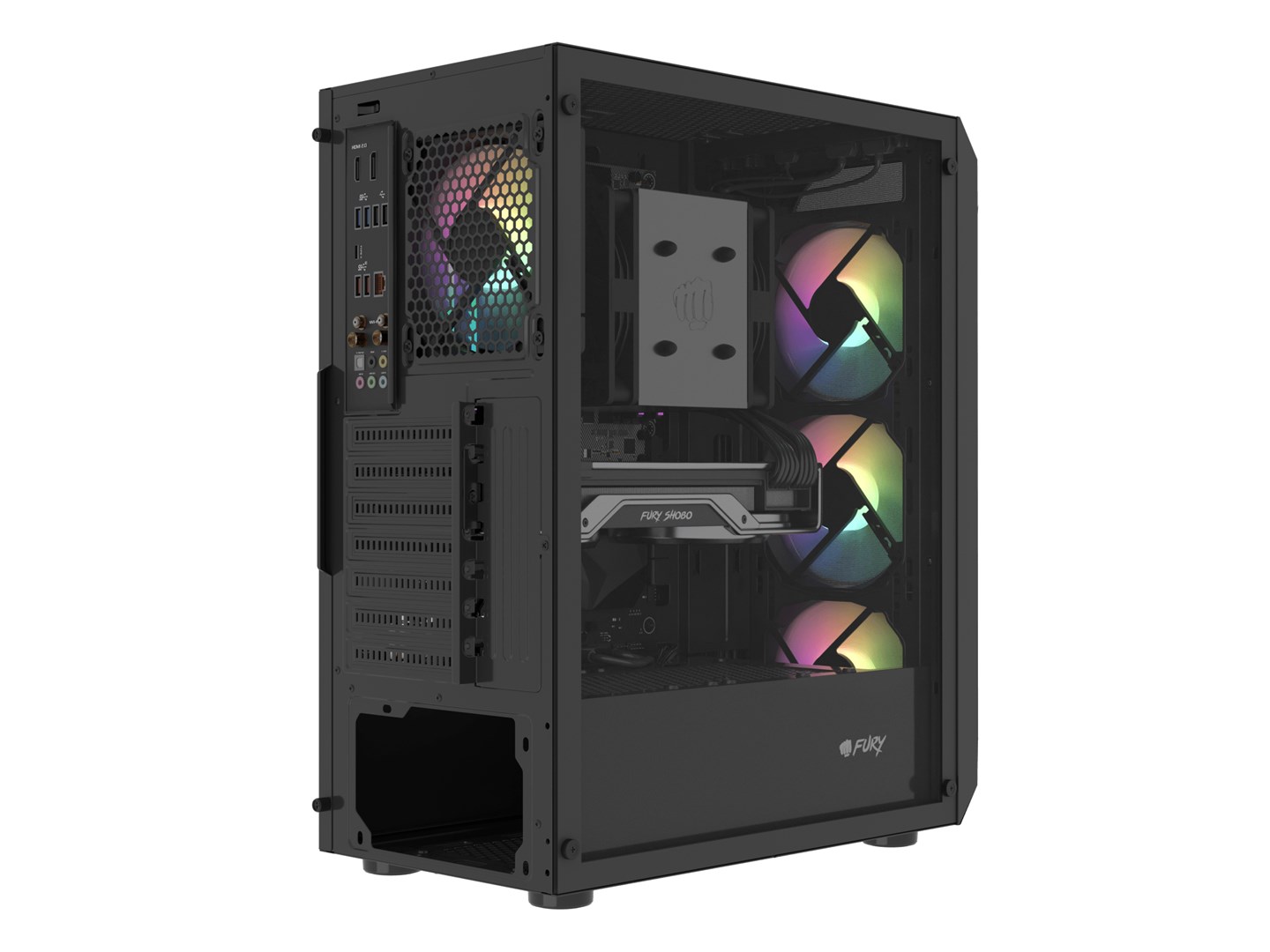 FURY Shobo SH4F RGB Midi Tower Black FURY Shobo SH4F RGB Midi Tower Black
