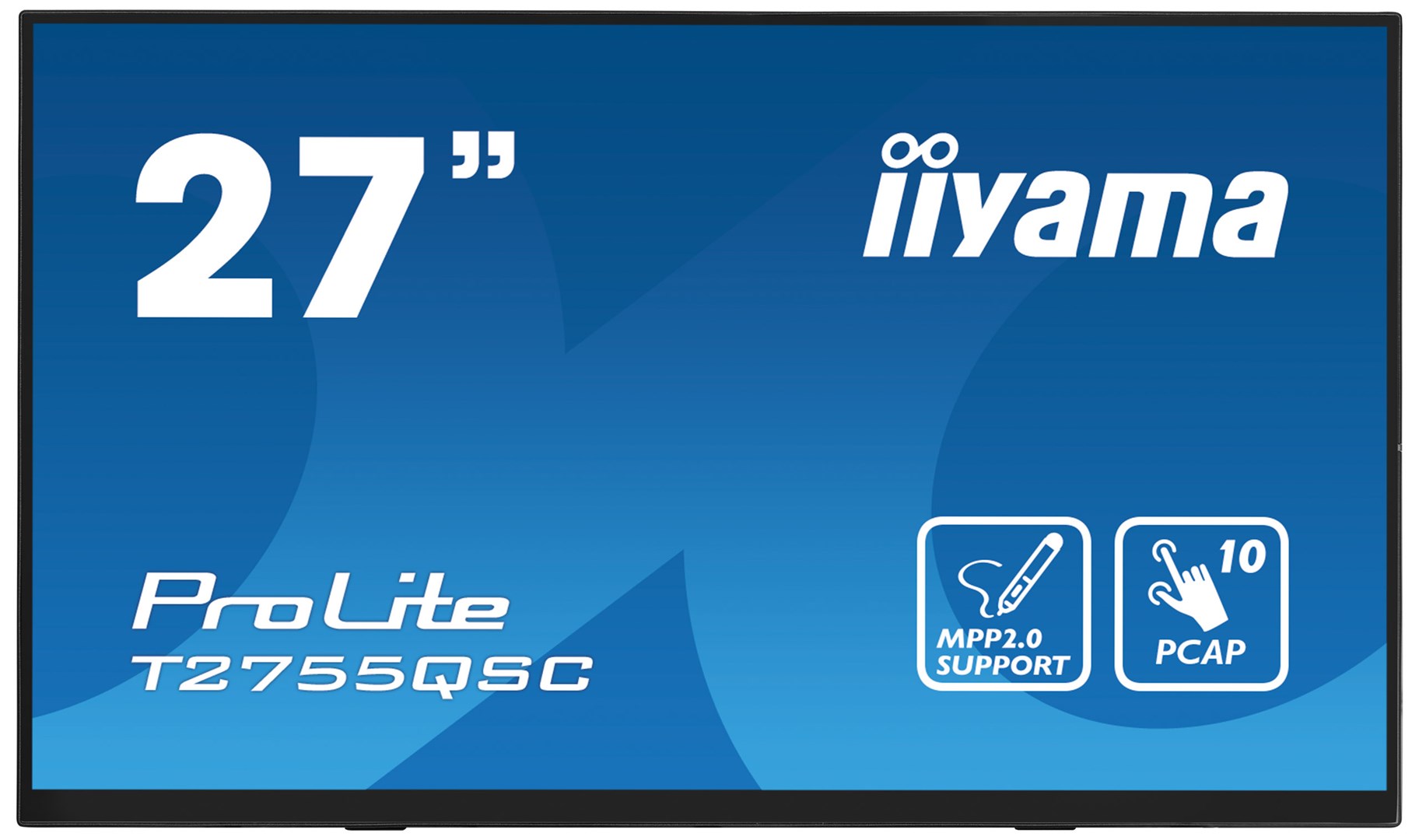 iiyama ProLite 27” Optical Bonded PCAP 10pt IPS Touchscreen monitor with edge-to-edge glass, active stylus support (MPP 2.0), anti-fingerprint coating and a flexible stand iiyama ProLite 27” Optical Bonded PCAP 10pt IPS Touchscreen monitor with edge-to-edge glass, active stylus support (MPP 2.0), anti-fingerprint coating and a flexible stand