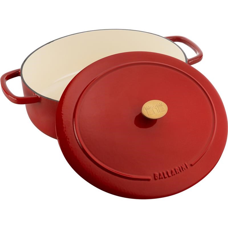 BALLARINI BELLAMONTE OVAL CAST IRON POT 75003-566-0 - 5.5 LTR RED BALLARINI BELLAMONTE OVAL CAST IRON POT 75003-566-0 - 5.5 LTR RED