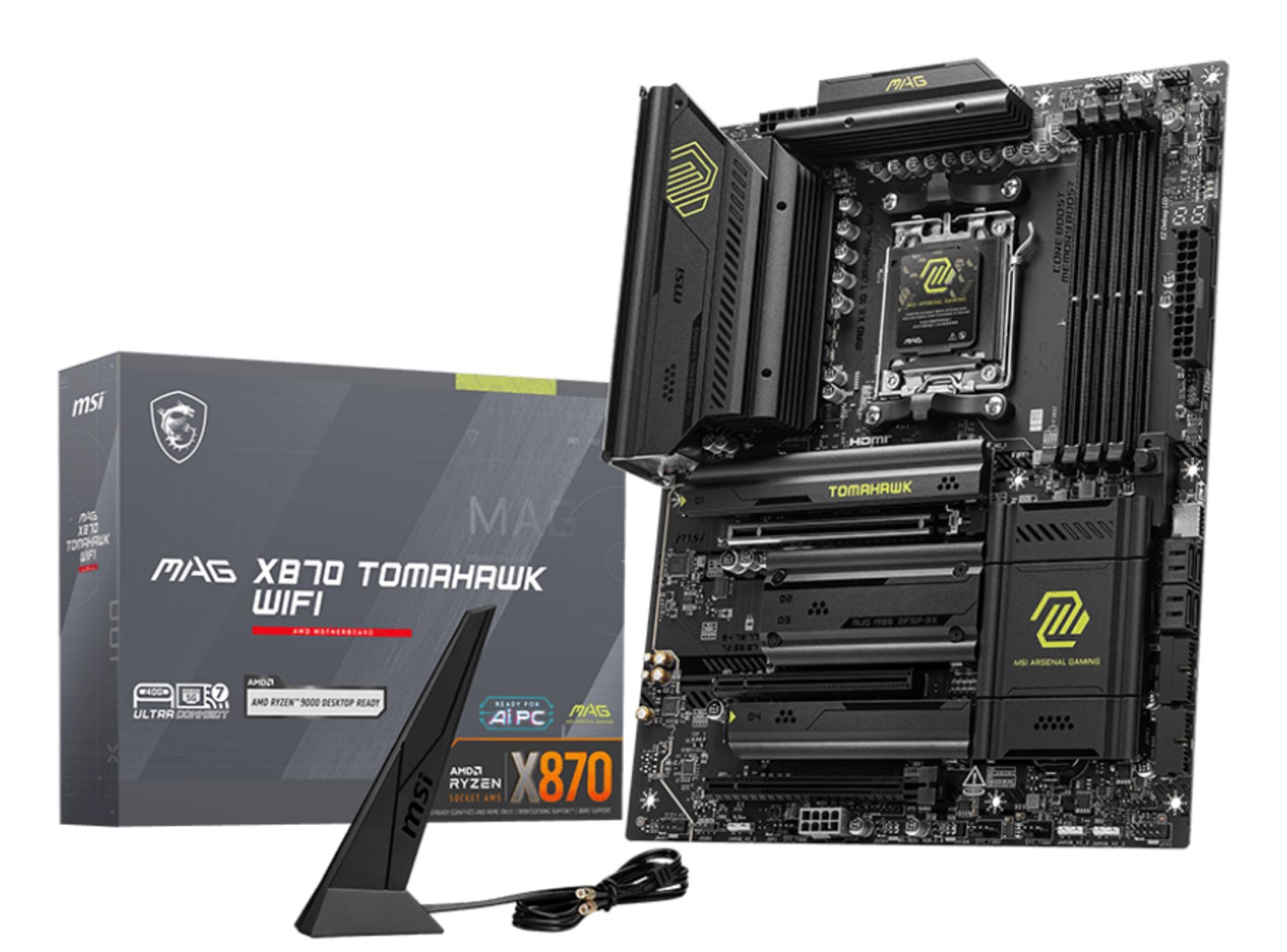 MSI MAG X870 TOMAHAWK WIFI motherboard AMD X870 Socket AM5 ATX MSI MAG X870 TOMAHAWK WIFI motherboard AMD X870 Socket AM5 ATX