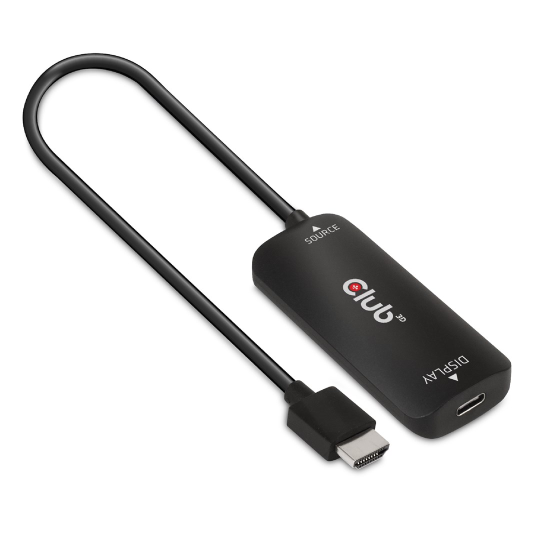 CLUB3D HDMI + Micro USB to USB Type-C 4K120Hz or 8K30Hz M/F Active Adapter CLUB3D HDMI + Micro USB to USB Type-C 4K120Hz or 8K30Hz M/F Active Adapter