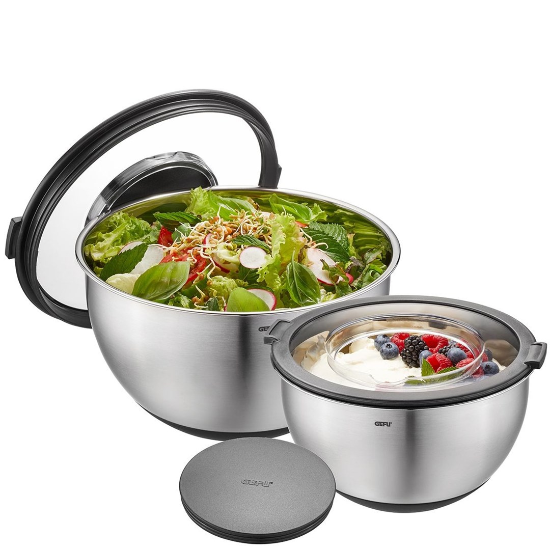 GEFU 35055 Round Bowl Black, Stainless steel 2 pc(s) GEFU 35055 Round Bowl Black, Stainless steel 2 pc(s)