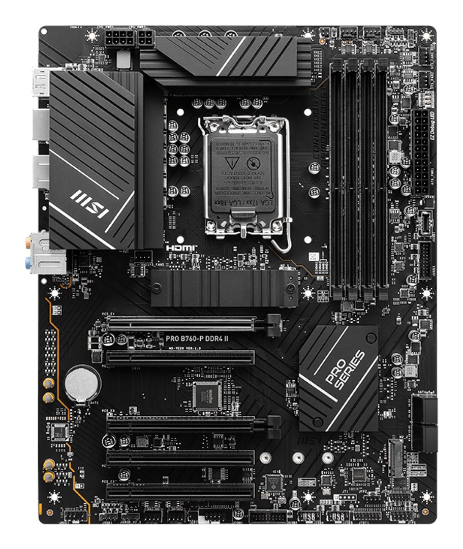 MSI PRO B760-P DDR4 II motherboard Intel B760 LGA 1700 ATX MSI PRO B760-P DDR4 II motherboard Intel B760 LGA 1700 ATX