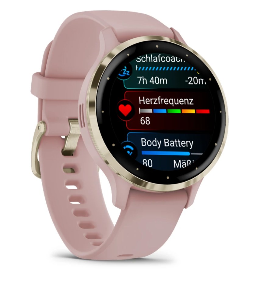 Garmin Venu 3S 3.05 cm (1.2") AMOLED 41 mm Digital 390 x 390 pixels Touchscreen Gold, Rose Wi-Fi GPS (satellite) Garmin Venu 3S 3.05 cm (1.2") AMOLED 41 mm Digital 390 x 390 pixels Touchscreen Gold, Rose Wi-Fi GPS (satellite)