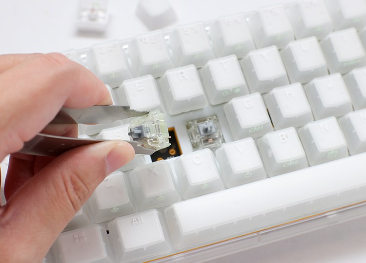 Ducky One 3 Aura White SF keyboard Gaming USB QWERTY US International Ducky One 3 Aura White SF keyboard Gaming USB QWERTY US International