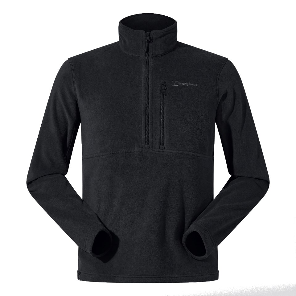 BERGHAUS Prism Half Zip Polartec® Fleece - men's fleece sweatshirt, size L (black) BERGHAUS Prism Half Zip Polartec® Fleece - men's fleece sweatshirt, size L (black)
