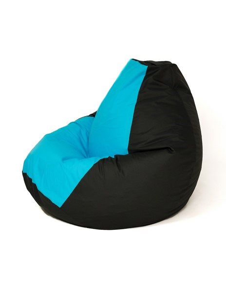 Sako bag pouffe Pear black and blue XL 130 x 90 cm Sako bag pouffe Pear black and blue XL 130 x 90 cm