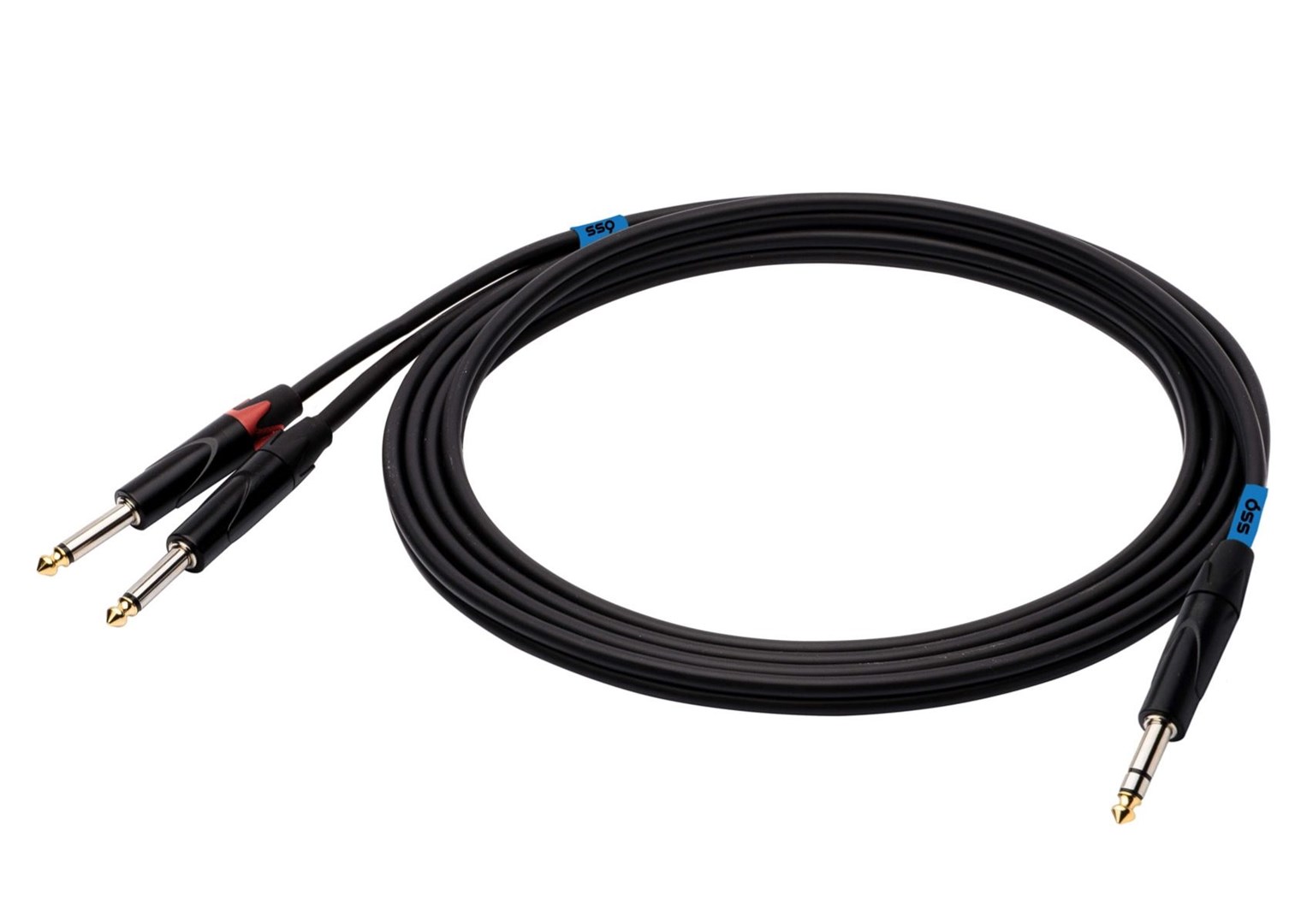 SSQ JSJM1 SS-1452 Cable Jack Stereo - 2x Jack Mono 1 m Black SSQ JSJM1 SS-1452 Cable Jack Stereo - 2x Jack Mono 1 m Black