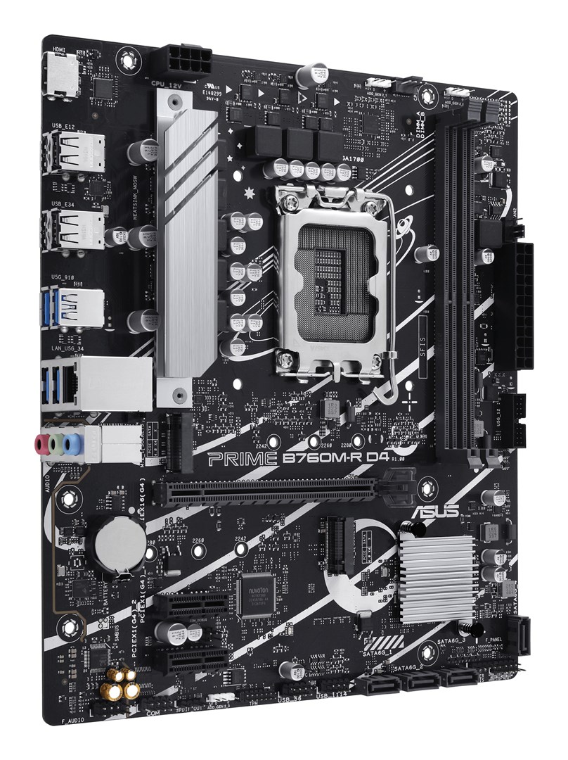 ASUS PRIME B760M-R D4 Intel B760 LGA 1700 micro ATX ASUS PRIME B760M-R D4 Intel B760 LGA 1700 micro ATX