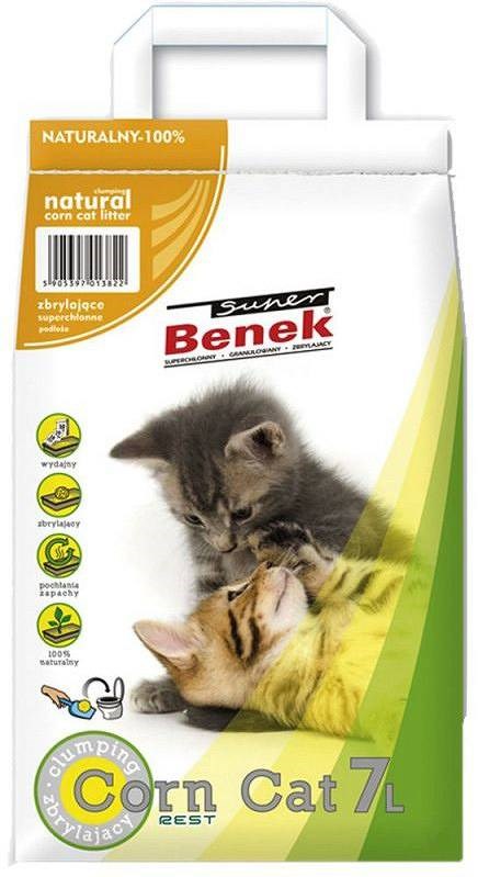 CERTECH Super Benek Corn Cat - cat corn litter clumping 7l CERTECH Super Benek Corn Cat - cat corn litter clumping 7l