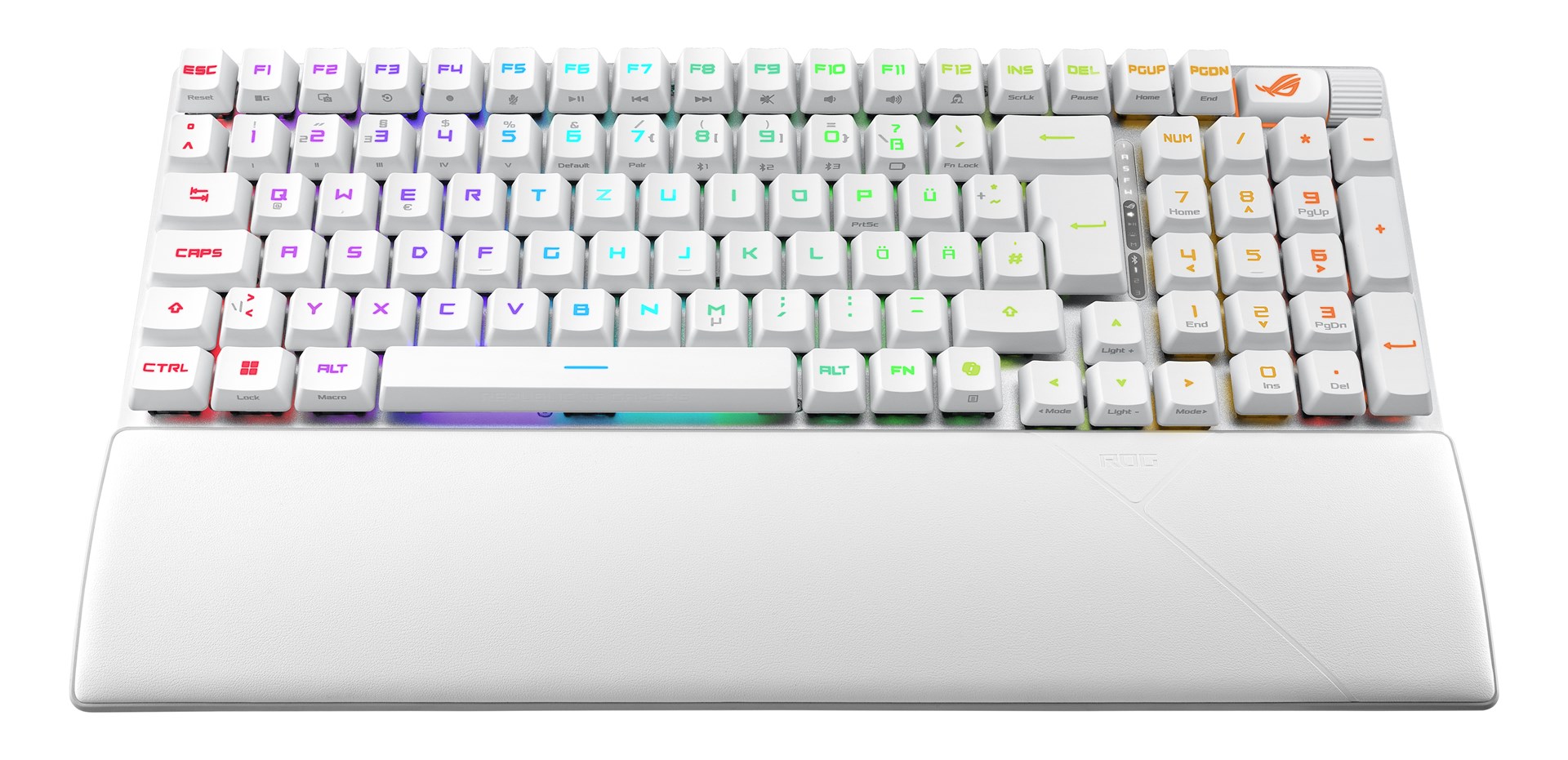 ASUS ROG Strix Scope II 96 RX Wireless keyboard Gaming USB + RF Wireless + Bluetooth White ASUS ROG Strix Scope II 96 RX Wireless keyboard Gaming USB + RF Wireless + Bluetooth White
