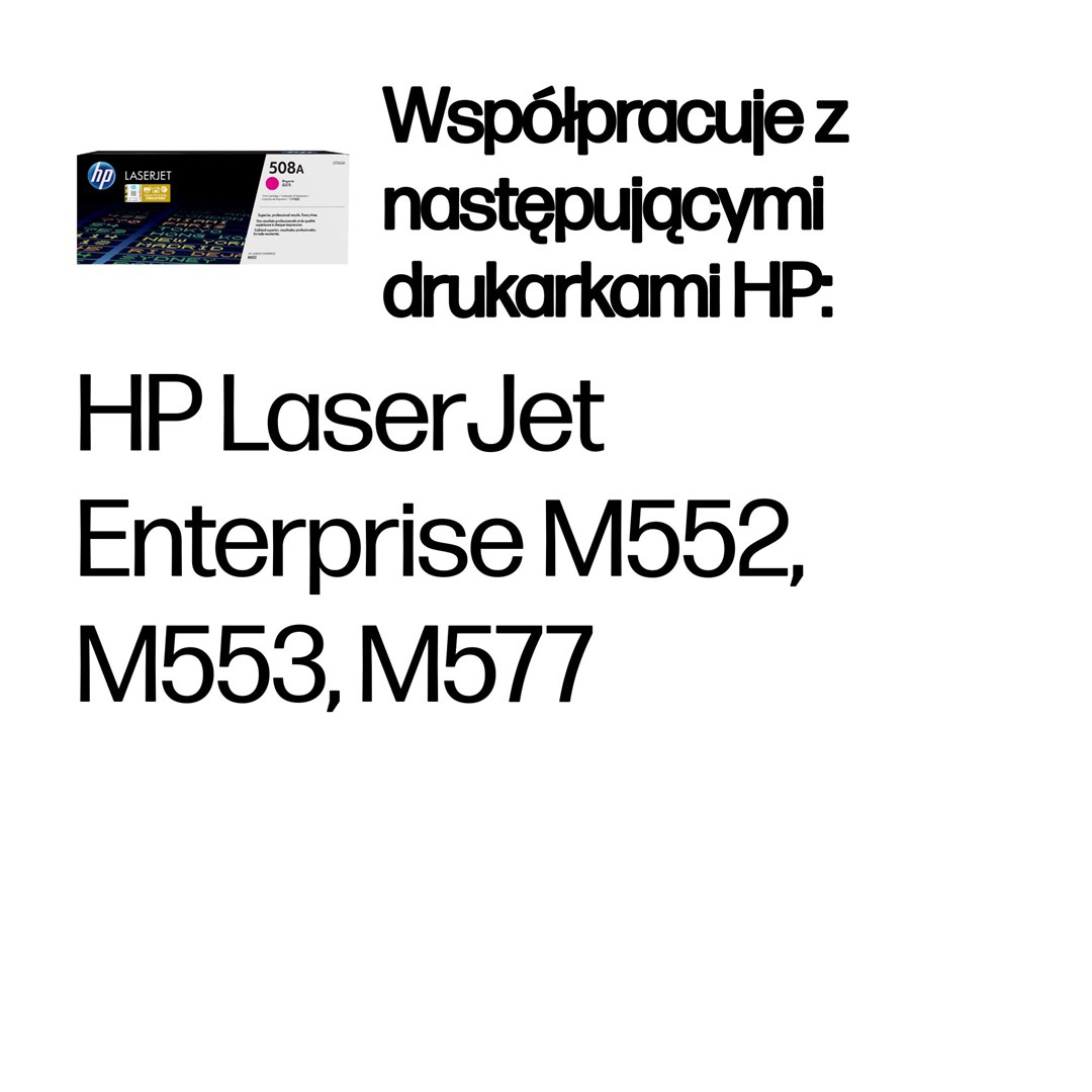 HP 508A Magenta Original LaserJet Toner Cartridge HP 508A Magenta Original LaserJet Toner Cartridge