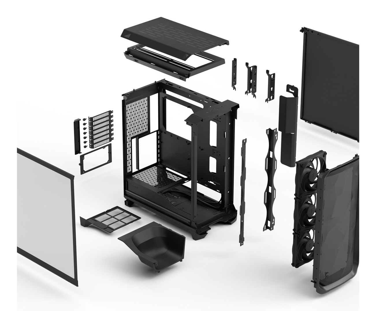 Case Fractal Design Meshify 3 Black TG Case Fractal Design Meshify 3 Black TG