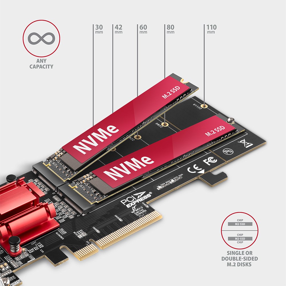 Axagon PCEM2-ND interface cards/adapter Internal M.2 Axagon PCEM2-ND interface cards/adapter Internal M.2
