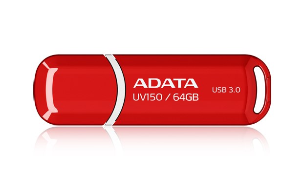 ADATA 64GB DashDrive UV150 USB flash drive USB Type-A 3.2 Gen 1 (3.1 Gen 1) Red ADATA 64GB DashDrive UV150 USB flash drive USB Type-A 3.2 Gen 1 (3.1 Gen 1) Red