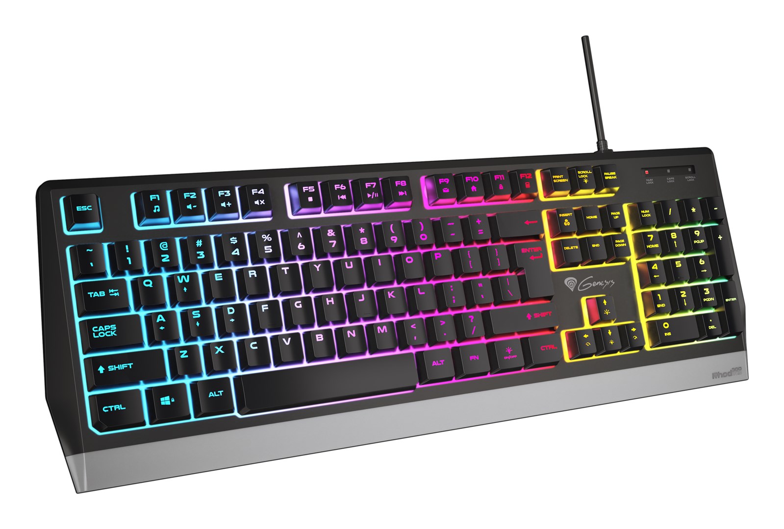 GENESIS Rhod 300 RGB keyboard Gaming USB QWERTY English Black GENESIS Rhod 300 RGB keyboard Gaming USB QWERTY English Black