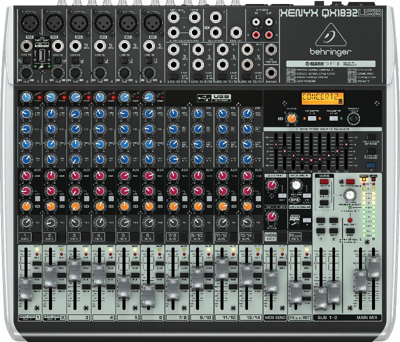 Behringer QX1832USB audio mixer 18 channels Behringer QX1832USB audio mixer 18 channels
