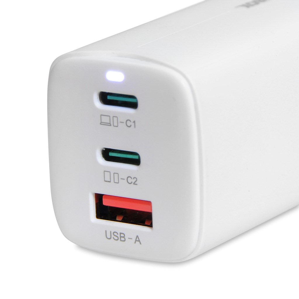 iBOX C-65 White, GaN 65W universal charger iBOX C-65 White, GaN 65W universal charger
