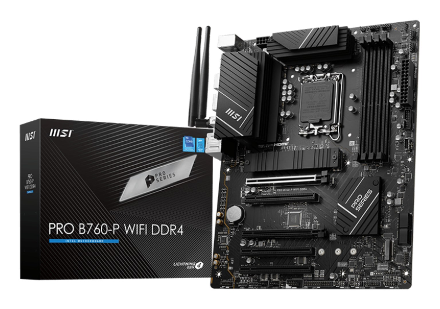 MSI PRO B760-P WIFI DDR4 motherboard LGA 1700 ATX MSI PRO B760-P WIFI DDR4 motherboard LGA 1700 ATX