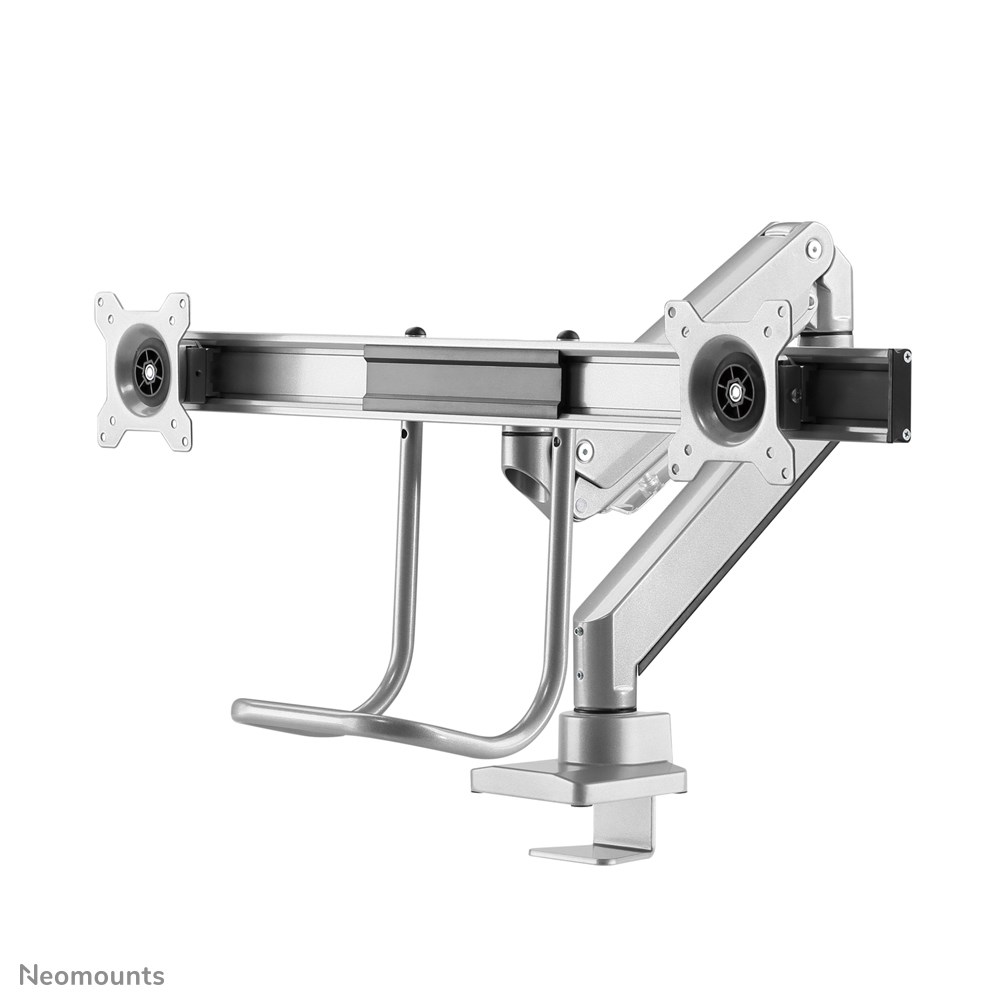 Neomounts NM-D775DXSILVER Monitor arm 10-32" - gas spring - Topfix - 180°-stop Neomounts NM-D775DXSILVER Monitor arm 10-32" - gas spring - Topfix - 180°-stop
