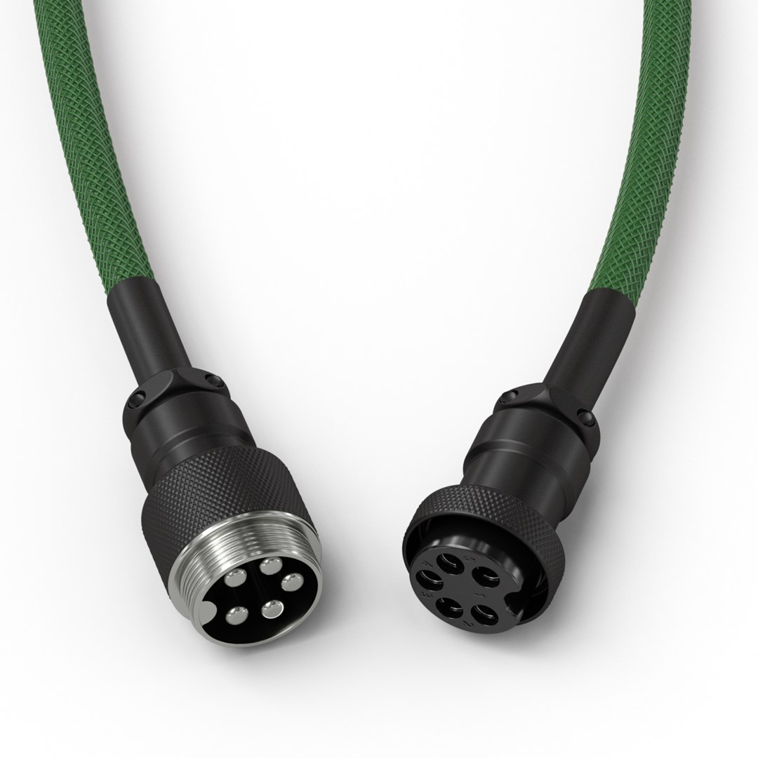 Glorious Gaming Glorious GMMK Coiled Cable Forest Rain Glorious Gaming Glorious GMMK Coiled Cable Forest Rain