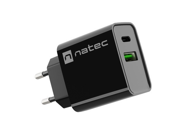 NATEC NETWORK CHARGER RIBERA USB-A+USB-C 20W PD NATEC NETWORK CHARGER RIBERA USB-A+USB-C 20W PD