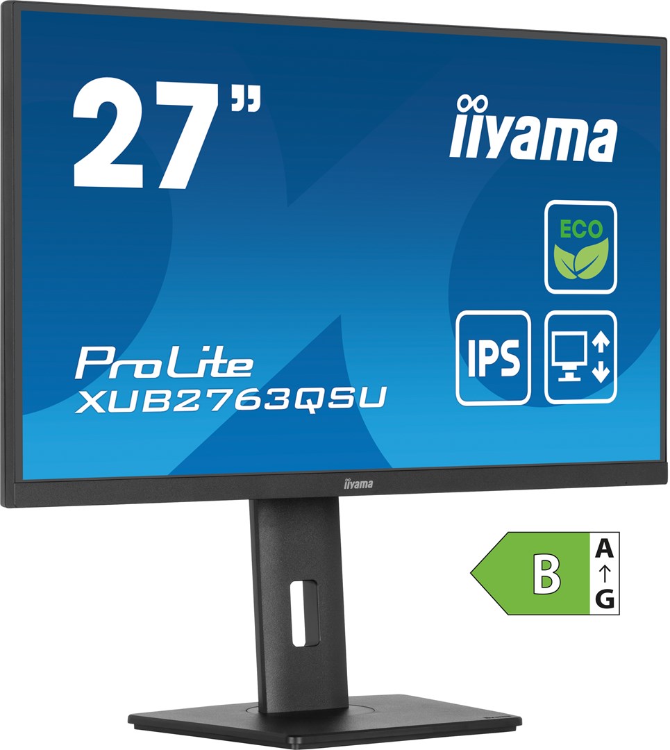 iiyama ProLite 27” IPS QHD panel with B energy class iiyama ProLite 27” IPS QHD panel with B energy class