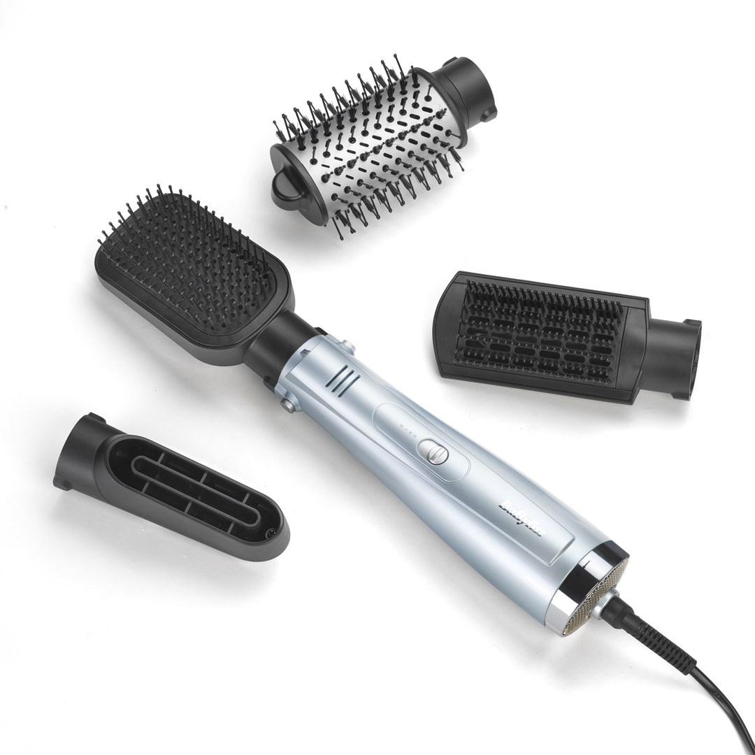BaByliss Hydro-Fusion Hydro Fusion Smooth & Shape Hot air brush Warm Gray, Silver 1000 W 98.4" (2.5 m) BaByliss Hydro-Fusion Hydro Fusion Smooth & Shape Hot air brush Warm Gray, Silver 1000 W 98.4" (2.5 m)