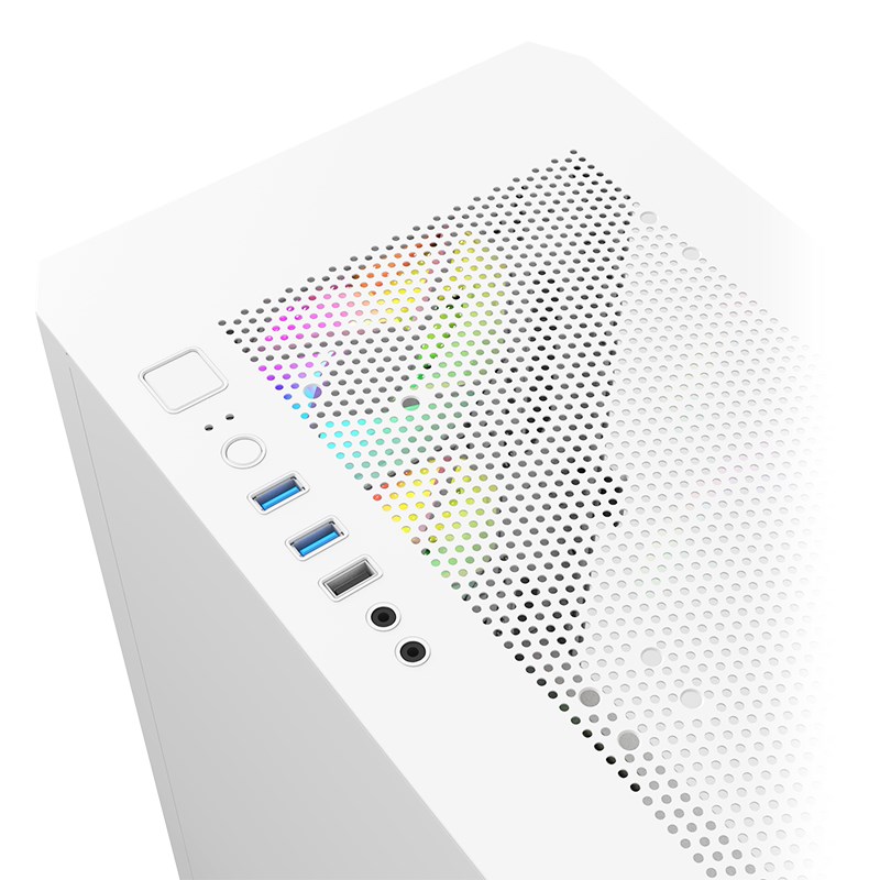 Montech AIR 100 ARGB, Micro-ATX, Tempered Glass - white Montech AIR 100 ARGB, Micro-ATX, Tempered Glass - white