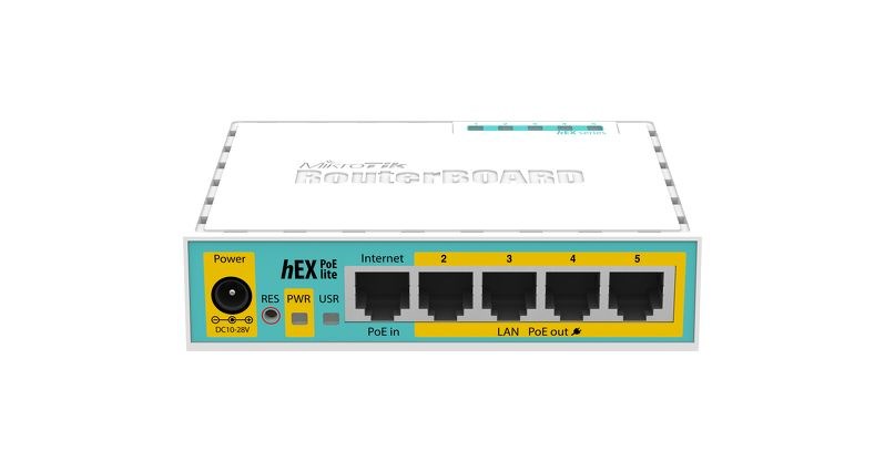 Mikrotik hEX PoE lite wired router Fast Ethernet White Mikrotik hEX PoE lite wired router Fast Ethernet White