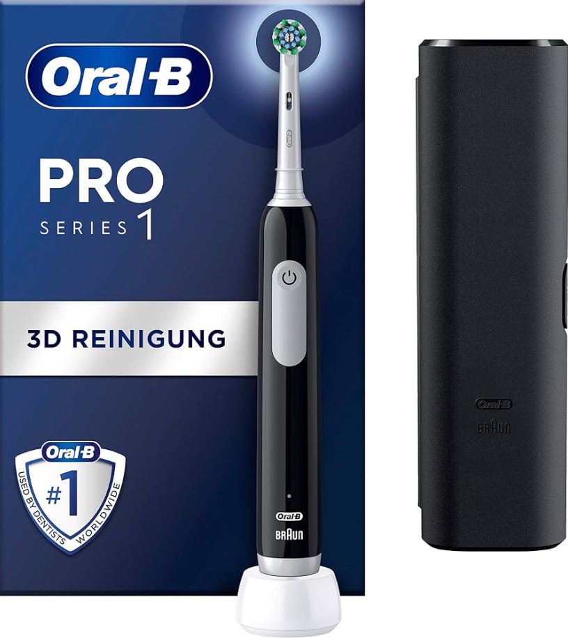 Oral-B Electric Toothbrush | Pro Series 1 | Rechargeable | For adults | Number of brush heads included 1 | Number of teeth brushing modes 3 | Black Oral-B Electric Toothbrush | Pro Series 1 | Rechargeable | For adults | Number of brush heads included 1 | Number of teeth brushing modes 3 | Black
