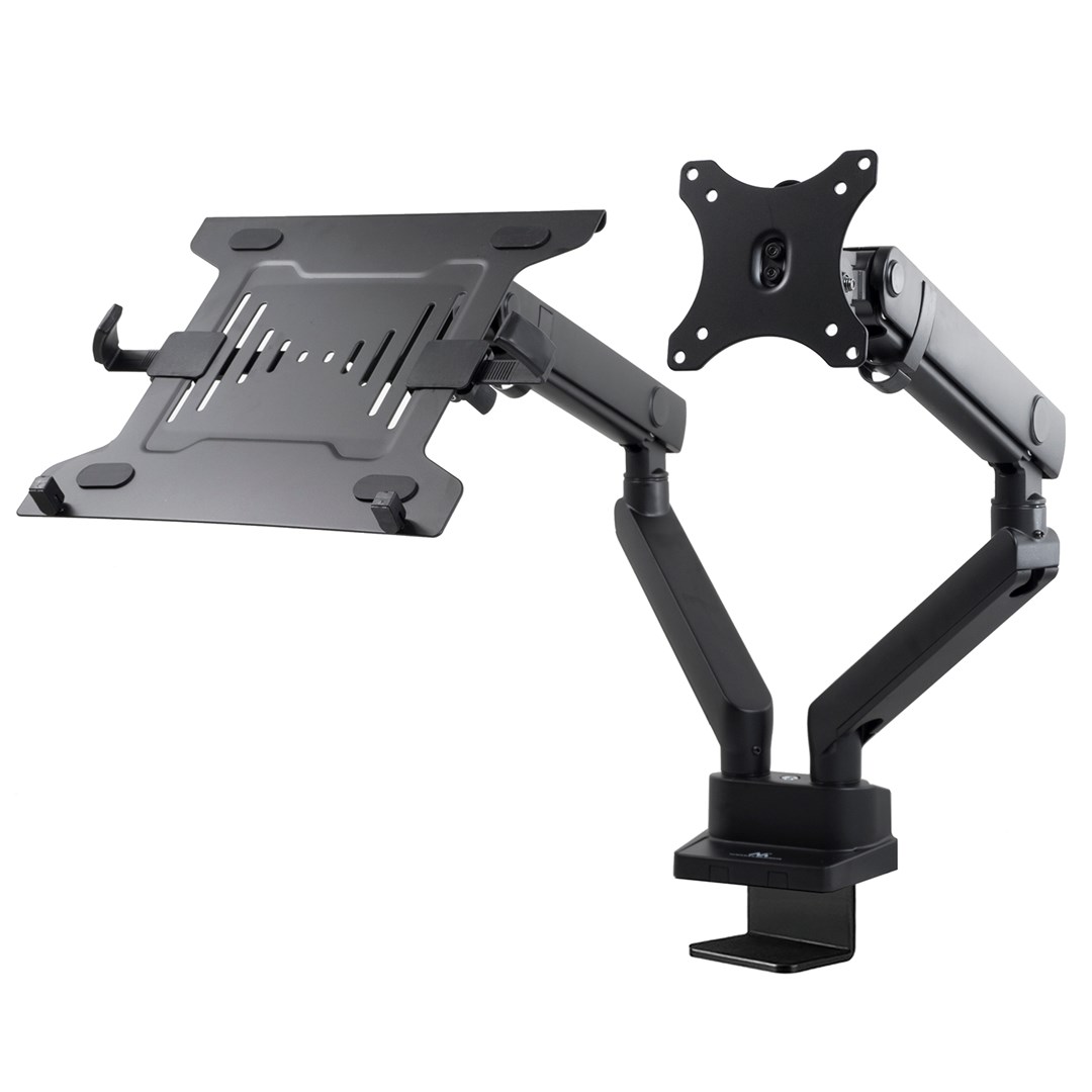 Maclean MC-813 Dual Desk Mount for a Monitor and a Laptop 17 "-32" 2x8kg VESA 75x75, 100x100 Maclean MC-813 Dual Desk Mount for a Monitor and a Laptop 17 "-32" 2x8kg VESA 75x75, 100x100