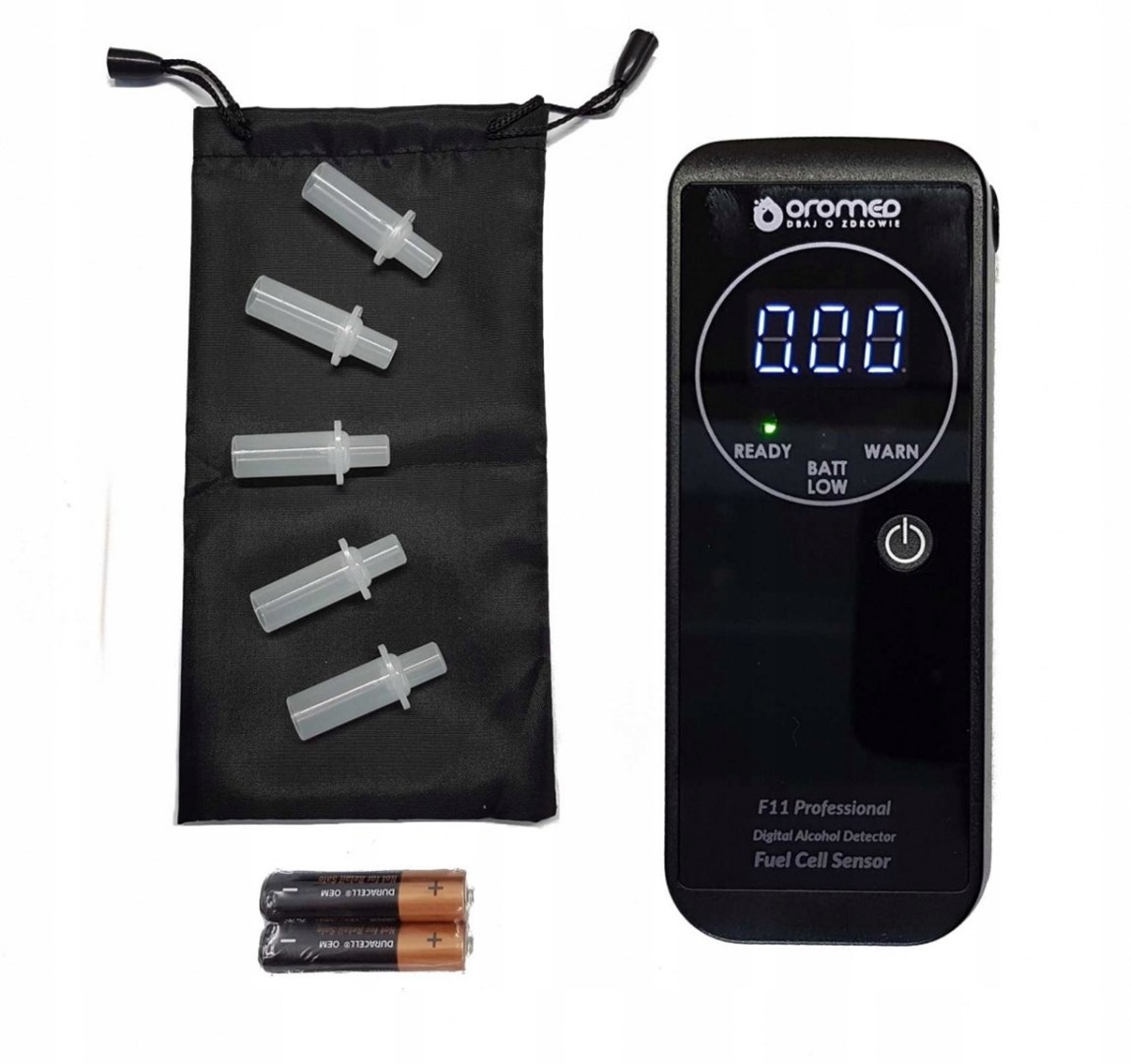 Oromed F11 PROFESSIONAL alcohol tester 0 - 4% 0.05% Black Oromed F11 PROFESSIONAL alcohol tester 0 - 4% 0.05% Black