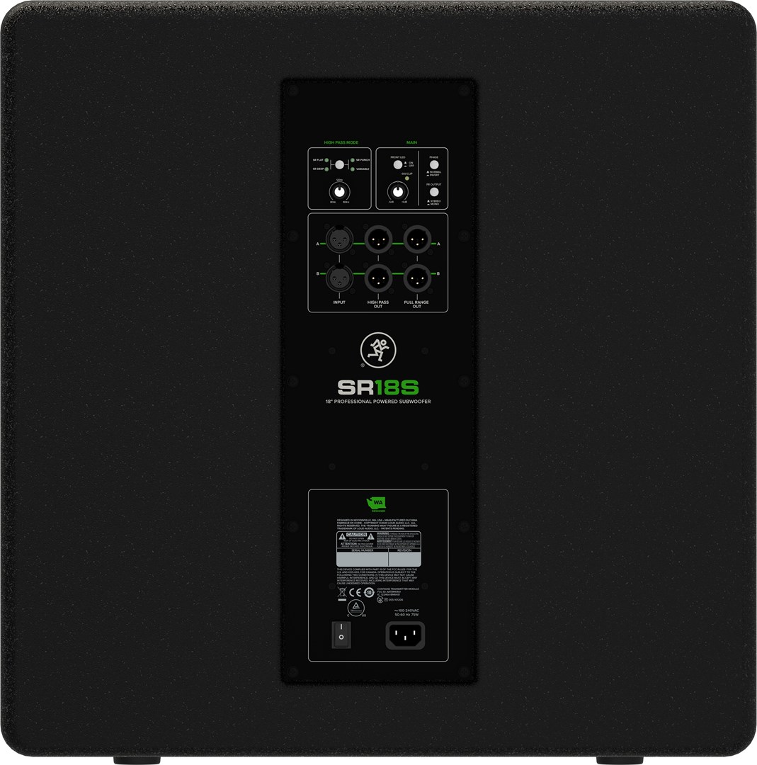Mackie SR18S Black 1600 W Mackie SR18S Black 1600 W